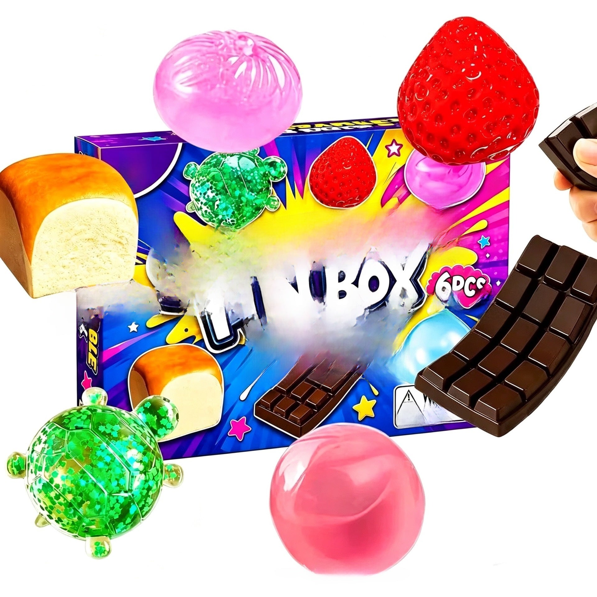 Slow Rebound Squishy Stress Relief Toy Gift Set