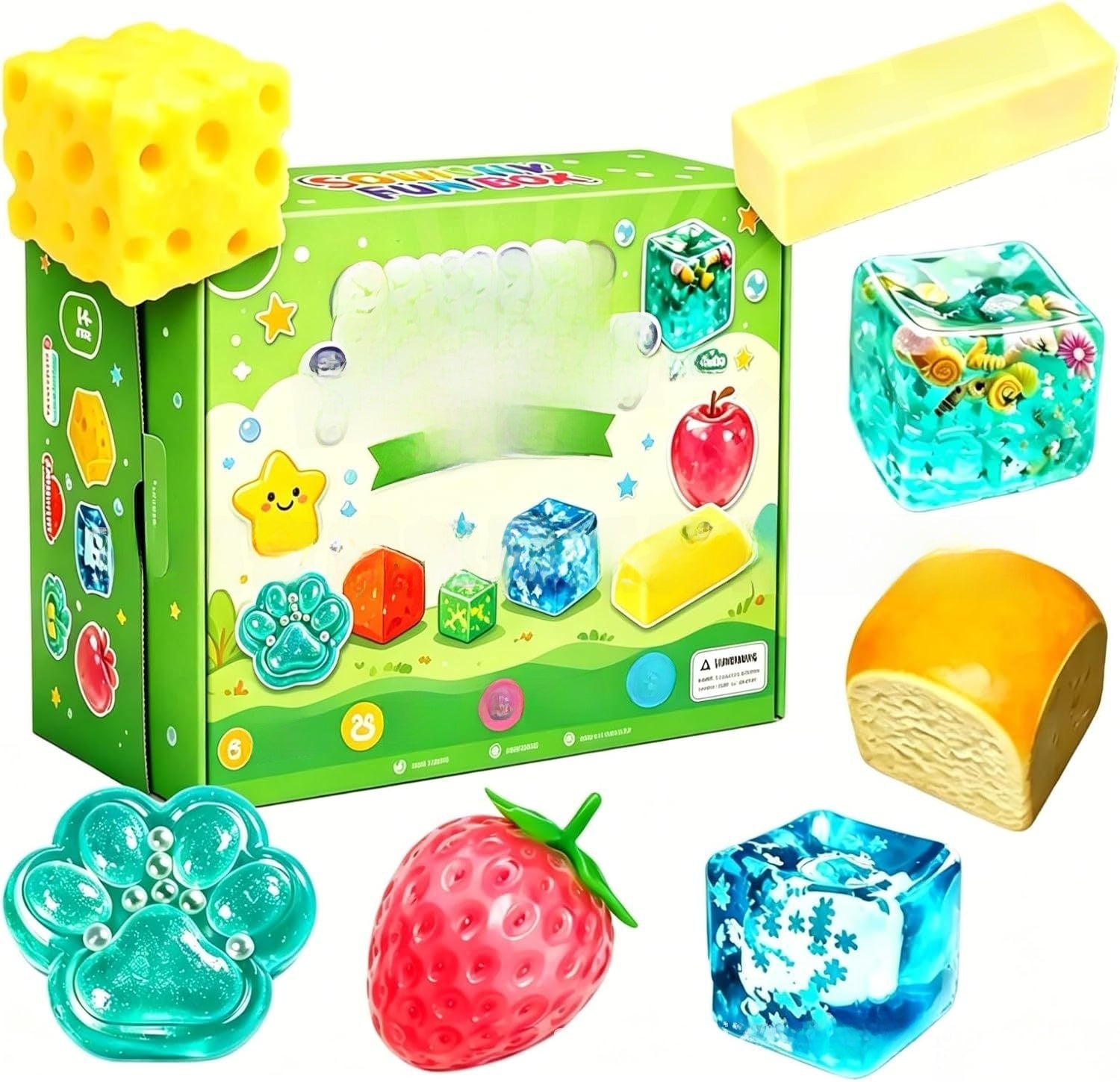 Slow Rebound Squishy Stress Relief Toy Gift Set
