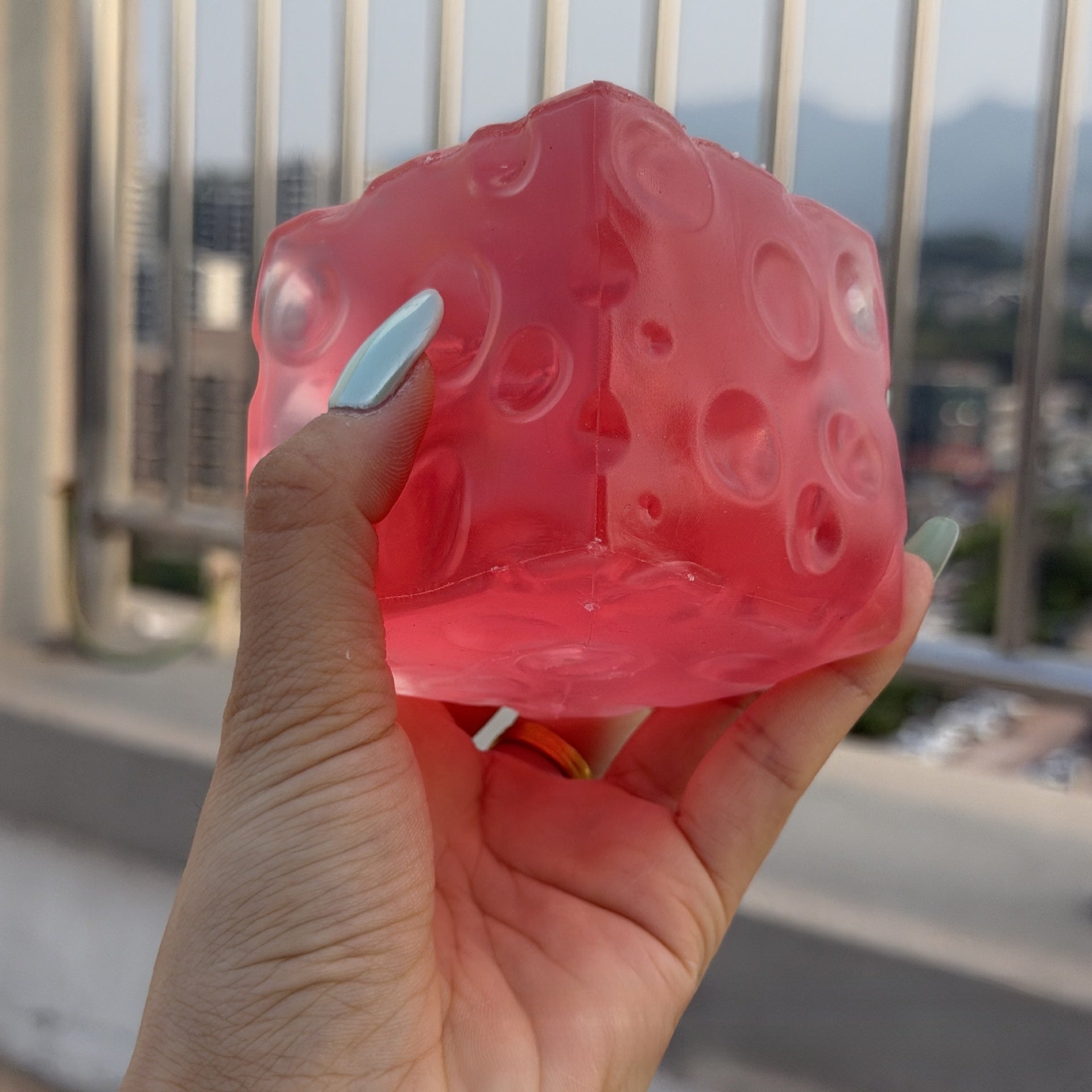 Square Cheese Hand-Pulled Fun Toy