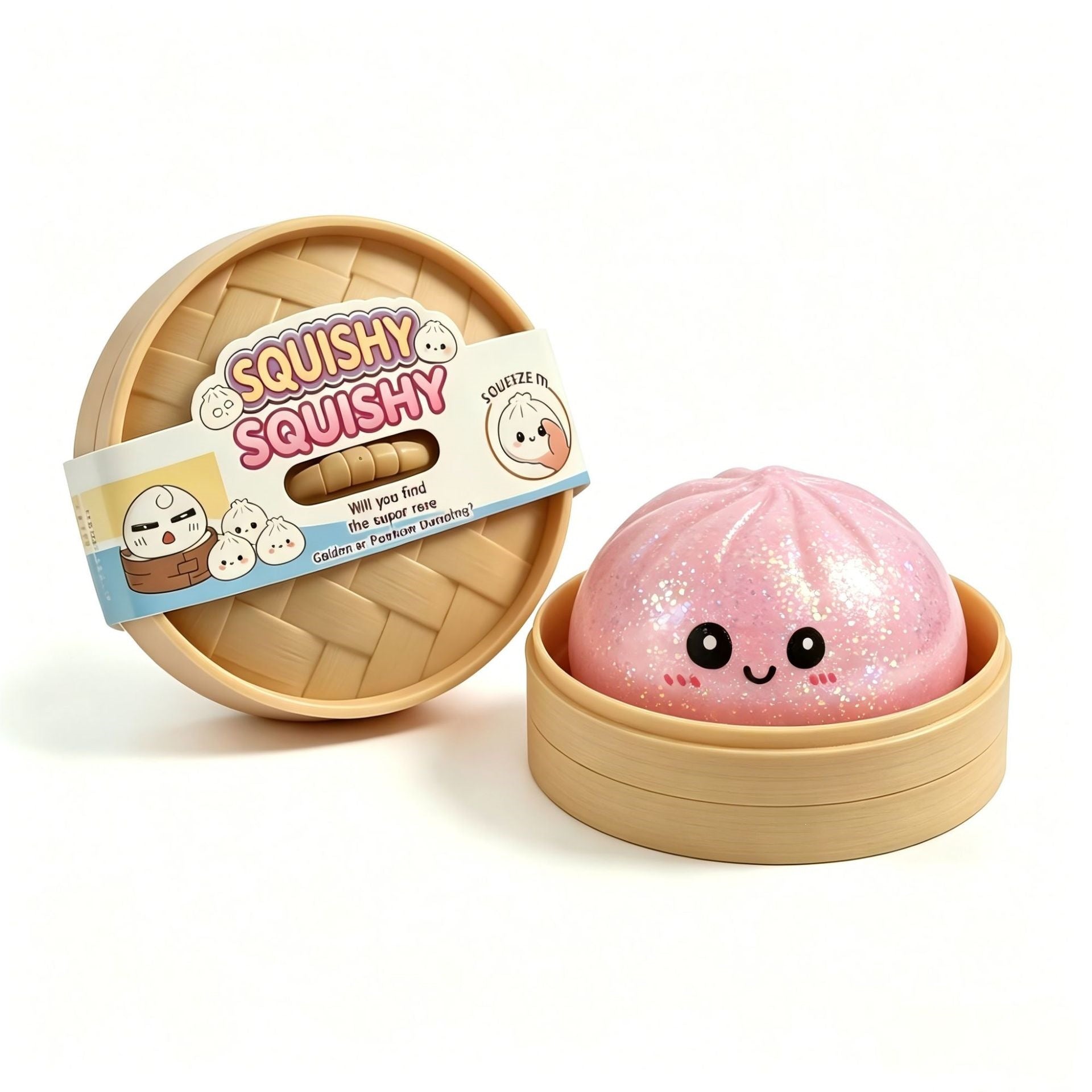 Smiling Face Large Bun Squishy Toy