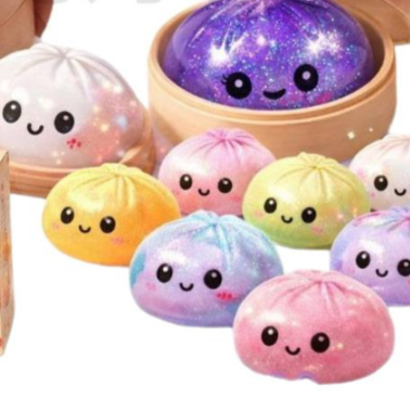 Glitter Dumpling Squishy Toy