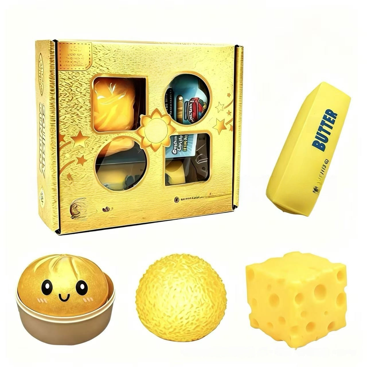 Slow Rebound Squishy Stress Relief Toy Gift Set