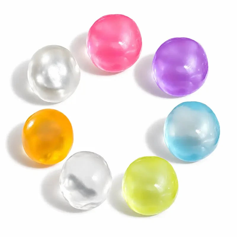 Moldable Squishy Pearl Coconut Oil Squeeze Toy Moldable Stress Ball Squishy Toy Slow Rising Decompression Sensory Toy for Adult