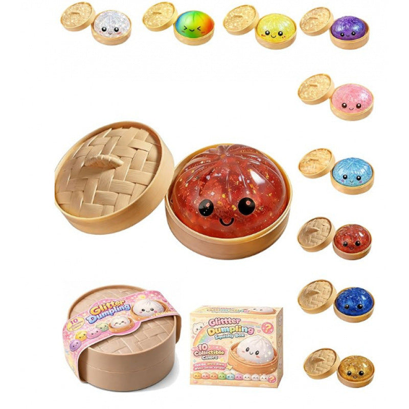 Glitter Dumpling Squishy Sensory Toy
