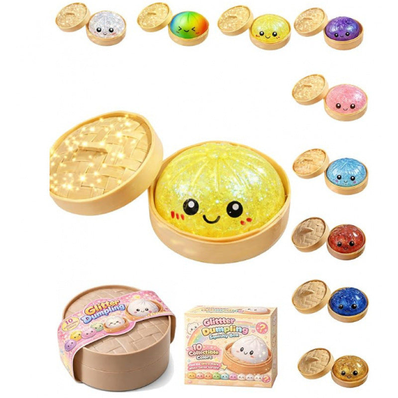 Glitter Dumpling Squishy Sensory Toy