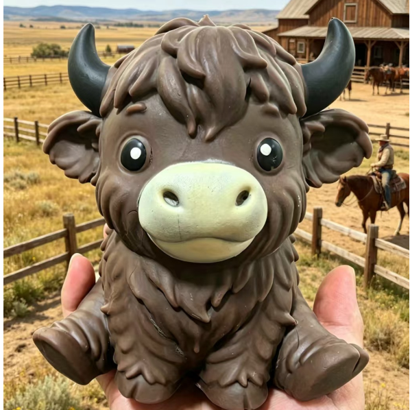 Highland Cow Soft Squeeze Toy