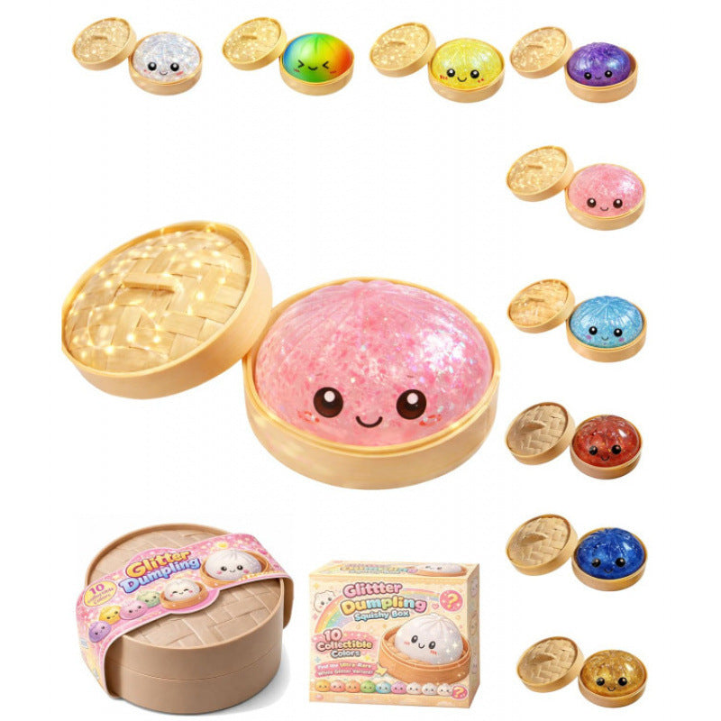 Glitter Dumpling Squishy Sensory Toy