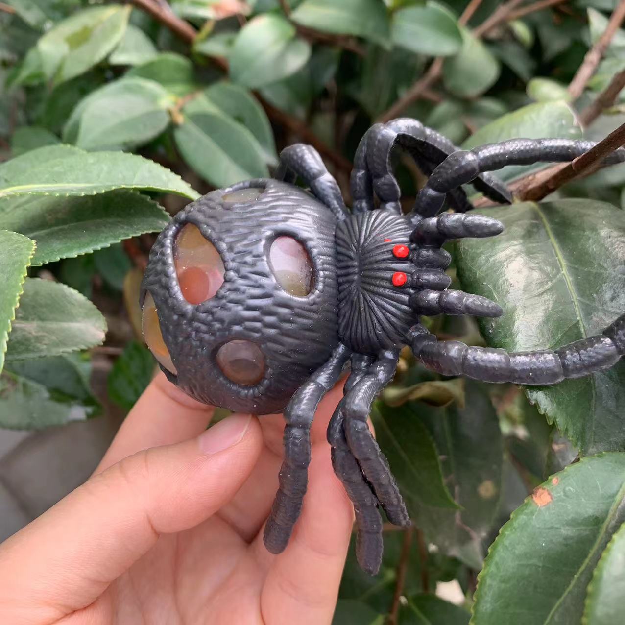Spider Glitter Squishy Stress Relief Toy