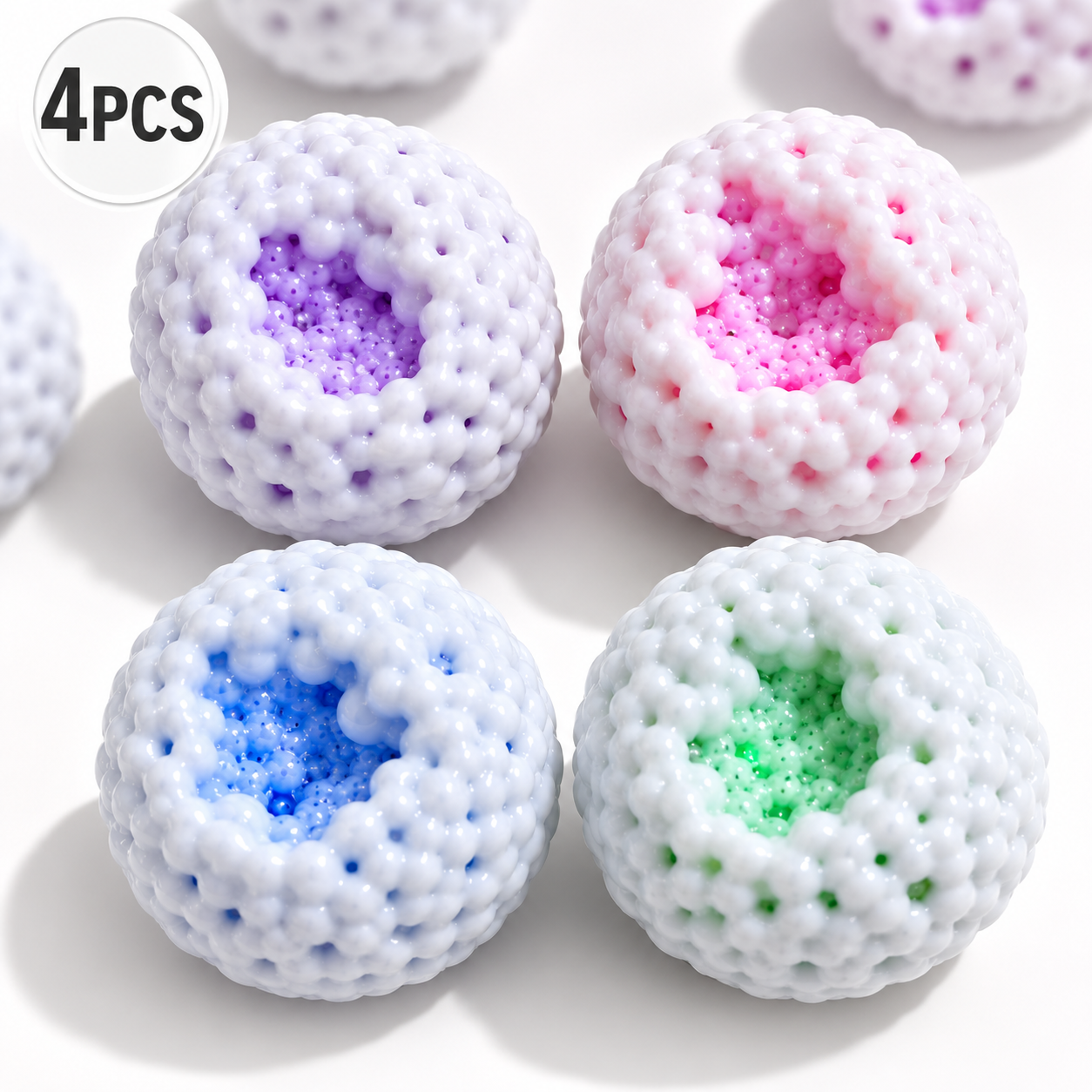 Crunchy Bead-Filled Squishy Ball – Sensory Squeeze Fidget Toy