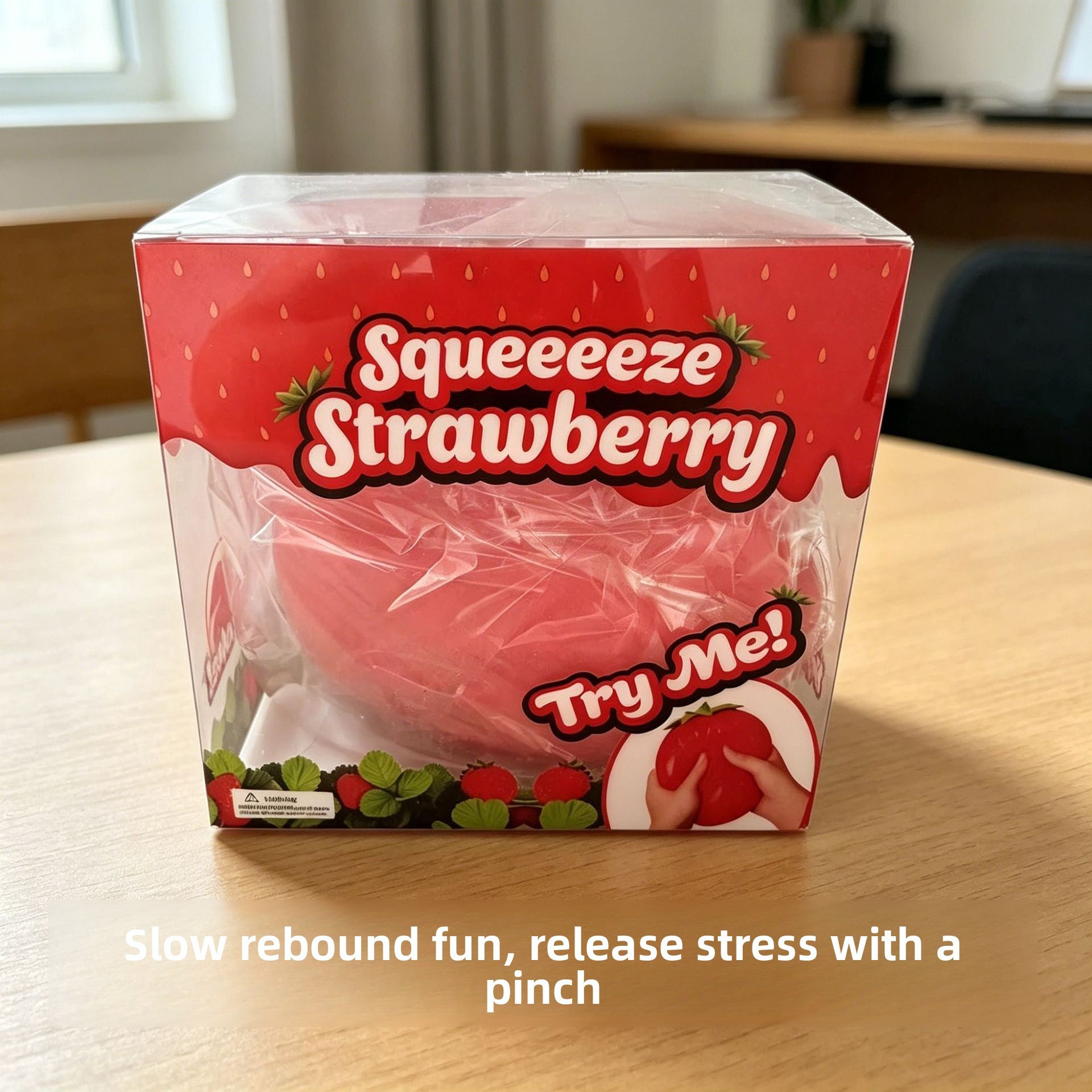 New Slow-Rebound Strawberry Simulation Fruit Model