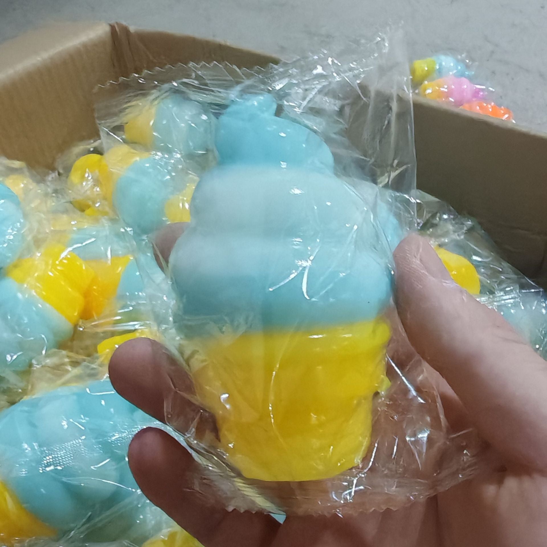 Ice Cream Cone Squishy Squeeze Stress Relief Toy