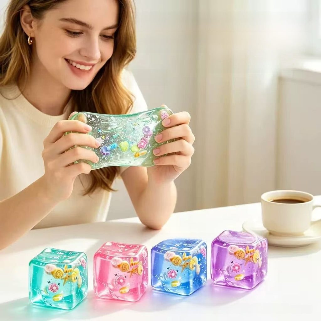 Shell Ice Cube Squishy Stress Relief Toy