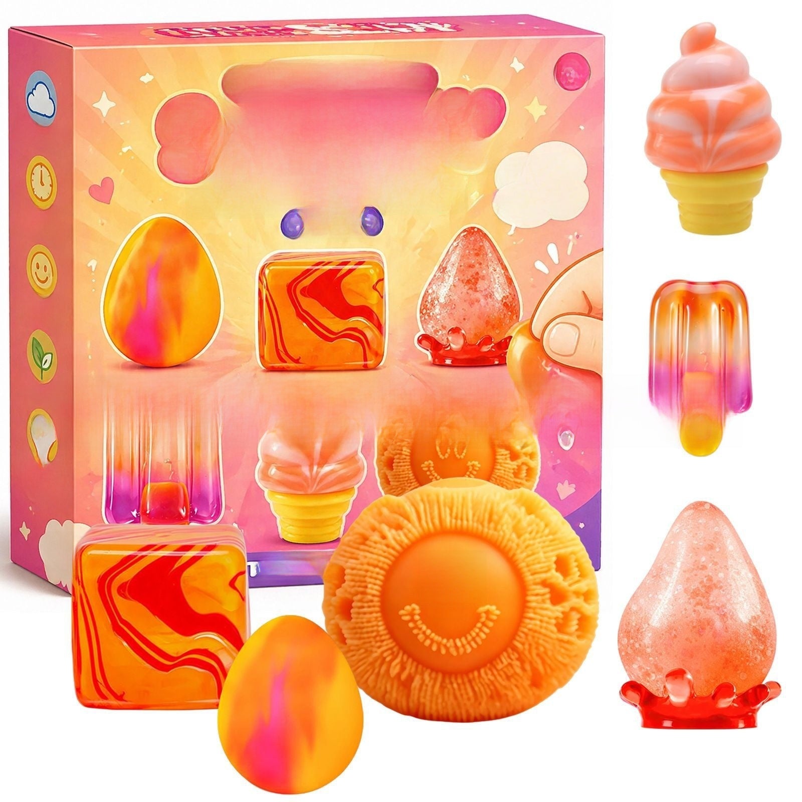 Slow Rebound Squishy Stress Relief Toy Gift Set