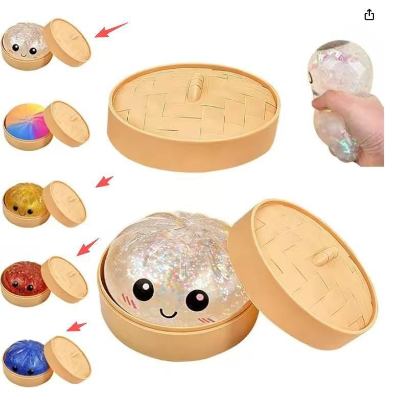 Smiling Face Large Bun Squishy Toy