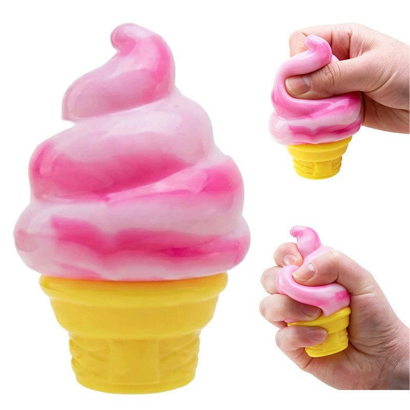 Ice Cream Cone Squishy Squeeze Stress Relief Toy