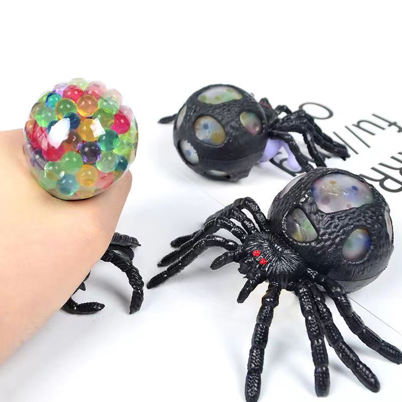 Spider Glitter Squishy Stress Relief Toy
