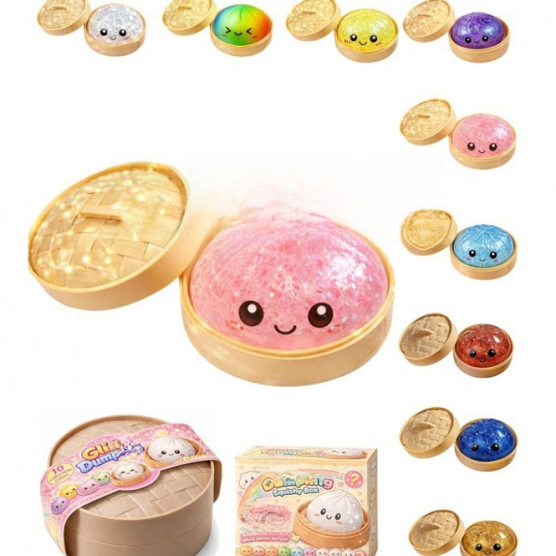 Glitter Dumpling Squishy Toy