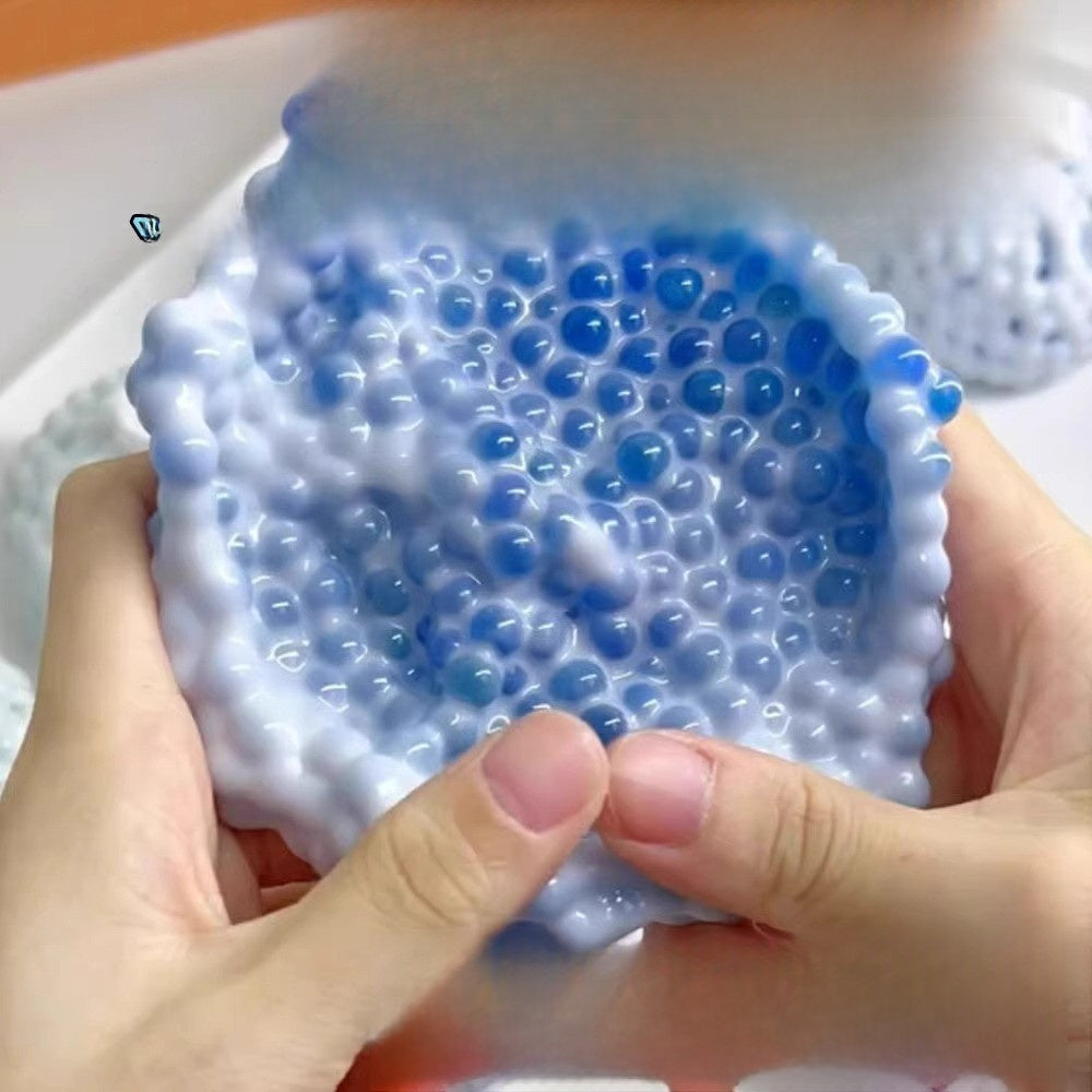 Crunchy Bead-Filled Squishy Ball – Sensory Squeeze Fidget Toy