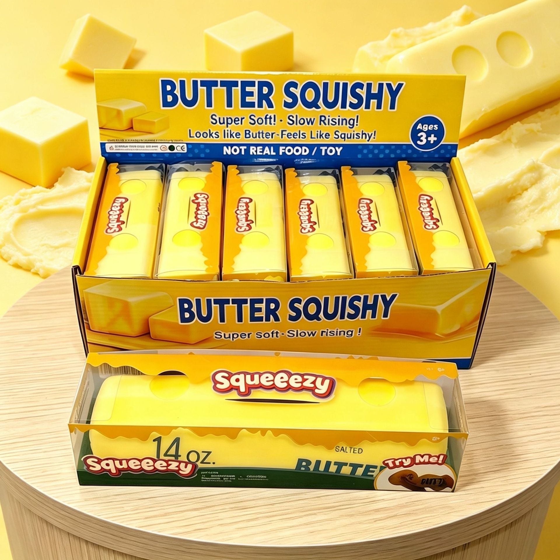 Soft Butter Stick Squishy Stress Relief Toy