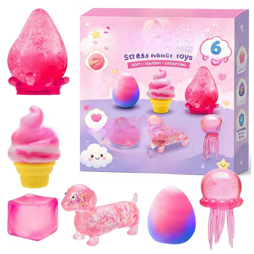 Slow Rebound Squishy Stress Relief Toy Gift Set