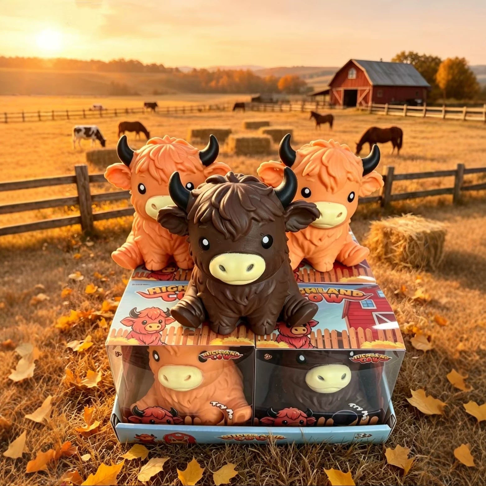 Highland Cow Soft Squeeze Toy
