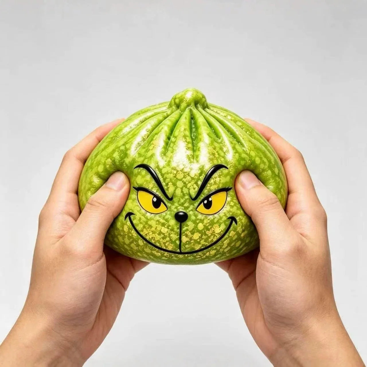 Christmas Edition Green Monster Grinch Baozi Stress Relief Squishy Toy Creative Simulation Venting Stress Relief Toy