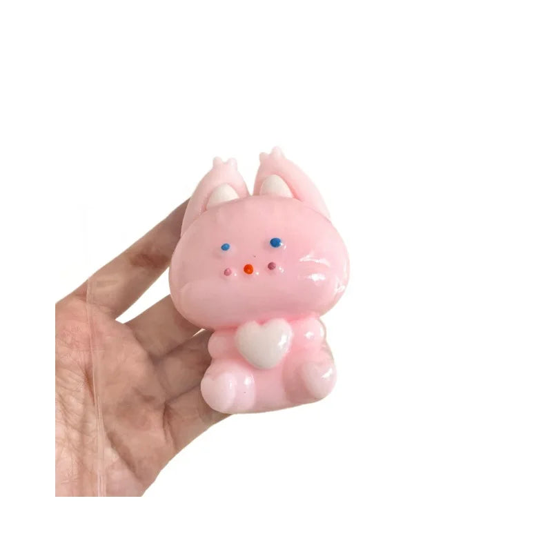 Cross-border Bestseller Heart-Shaped Fox Rubber Squeeze Toy-Stress-Relief Blind Box for Wholesale