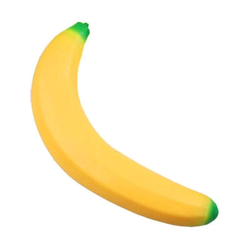 Jumbo Banana Squishy Rubber Toy Giant Realistic Fruit Stress Relief Slow Rising Sensory Fidget Made in Zhejiang for Kids Adults