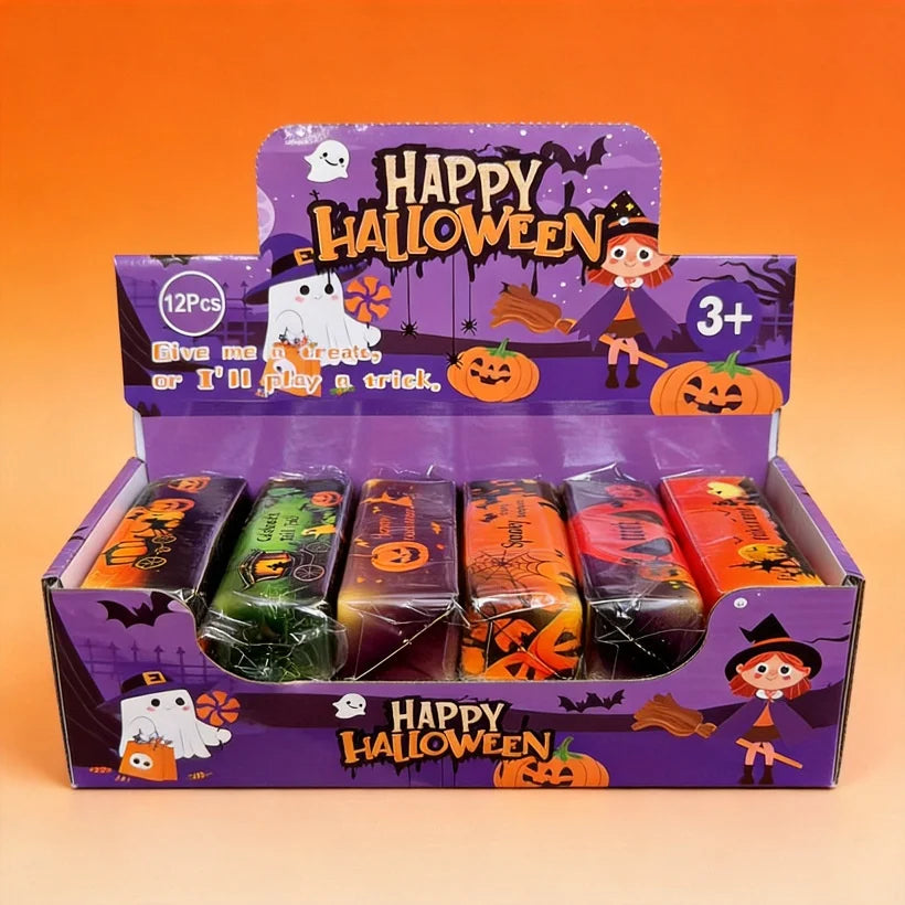 Halloween-themed PU Butter Stick Squishy Stress-relief Toy Slow-rebound Creative Cartoon Design Individually Packaged