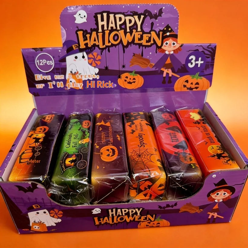 Halloween-themed PU Butter Stick Squishy Stress-relief Toy Slow-rebound Creative Cartoon Design Individually Packaged