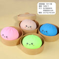 FZ Creative Stress-Relief Rubber Bun Squeezing Toy with Big Shape and Slow-Rebound Mechanism for Youth (Model 002)