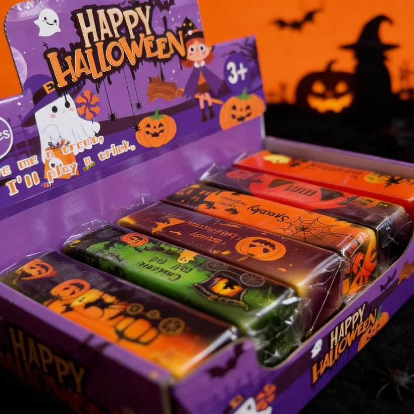 Halloween-themed PU Butter Stick Squishy Stress-relief Toy Slow-rebound Creative Cartoon Design Individually Packaged