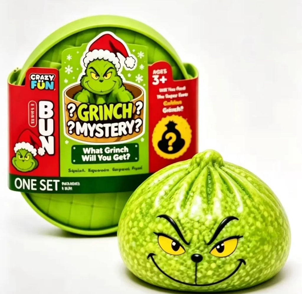 Christmas Edition Green Monster Grinch Baozi Stress Relief Squishy Toy Creative Simulation Venting Stress Relief Toy