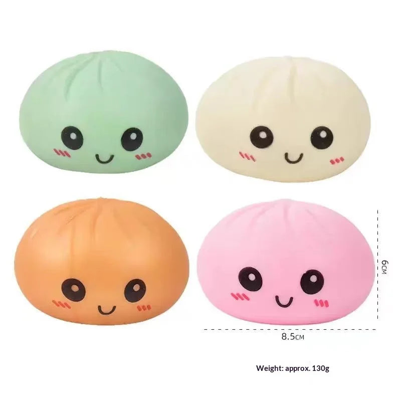 Cross-border Hot-selling Dumpling Decompression Simulation Bun Squeeze Toy Venting Fun Portable Small Wholesale for Youth Girls