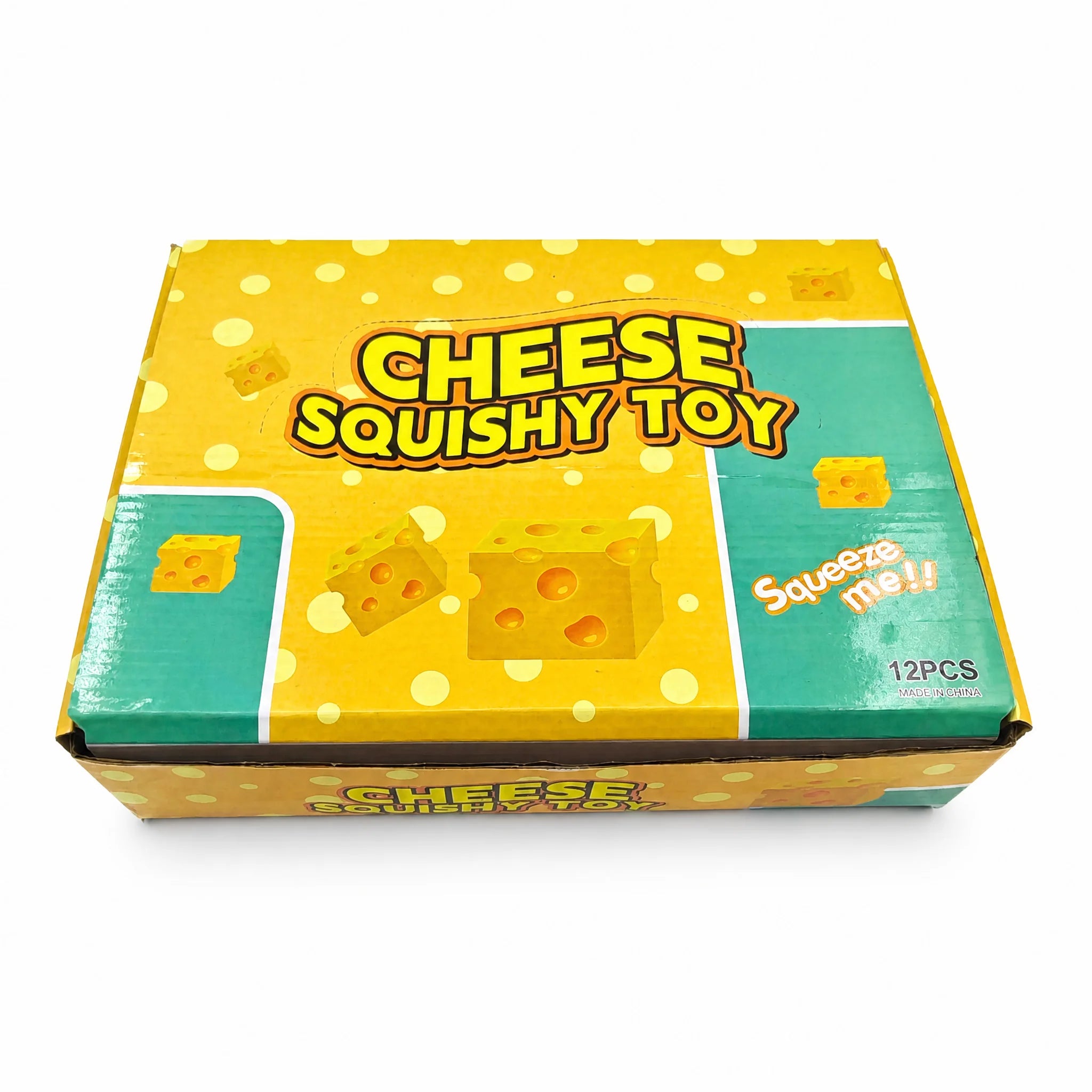 PU Squishy Butter Stress Ball Stick Soft Cheese Memory Squeeze Fidget Toys-Unisex for 14+ Years