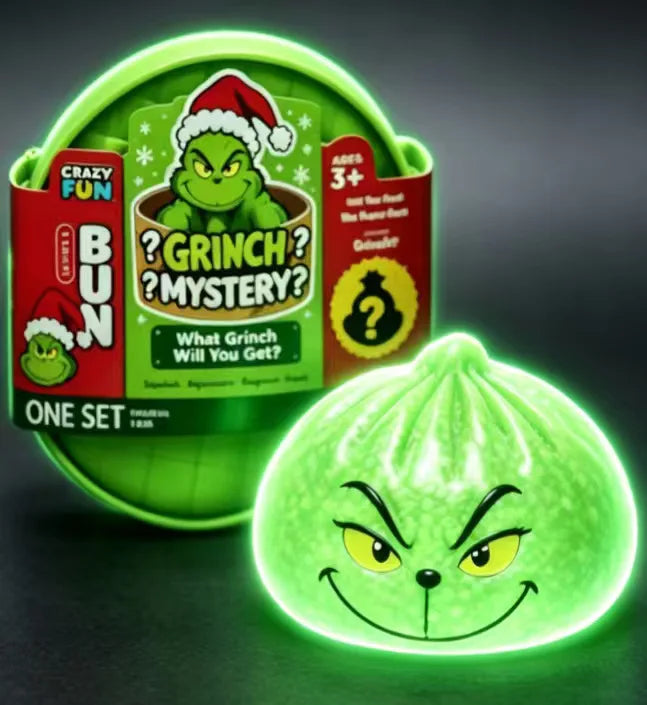 Christmas Edition Green Monster Grinch Baozi Stress Relief Squishy Toy Creative Simulation Venting Stress Relief Toy