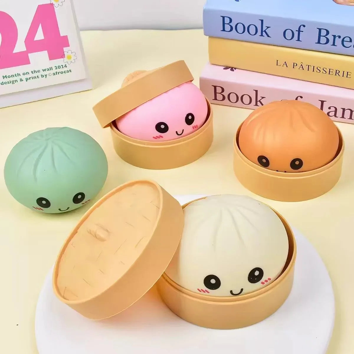 Cross-border Hot-selling Dumpling Decompression Simulation Bun Squeeze Toy Venting Fun Portable Small Wholesale for Youth Girls