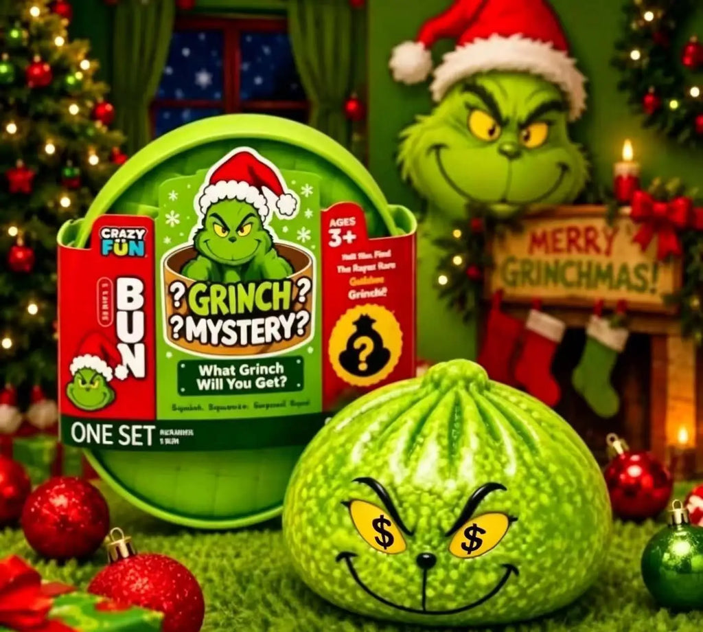 Christmas Edition Green Monster Grinch Baozi Stress Relief Squishy Toy Creative Simulation Venting Stress Relief Toy