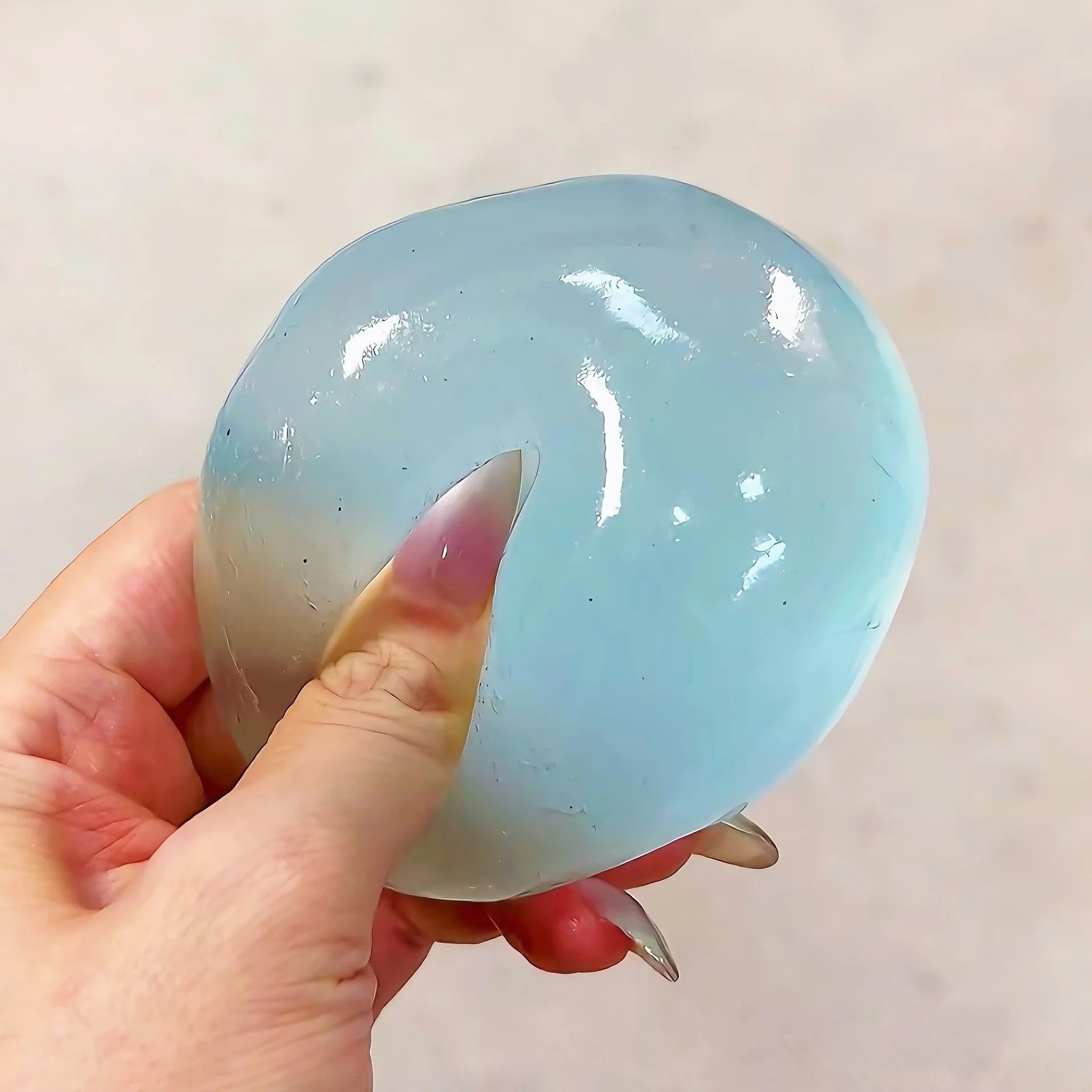 Hot Sale Squishy Maltose Stress Balls Sensory Ball Slow Rise Squishy Transparent Ball For Adults Hand Exercise Squeeze Gifts