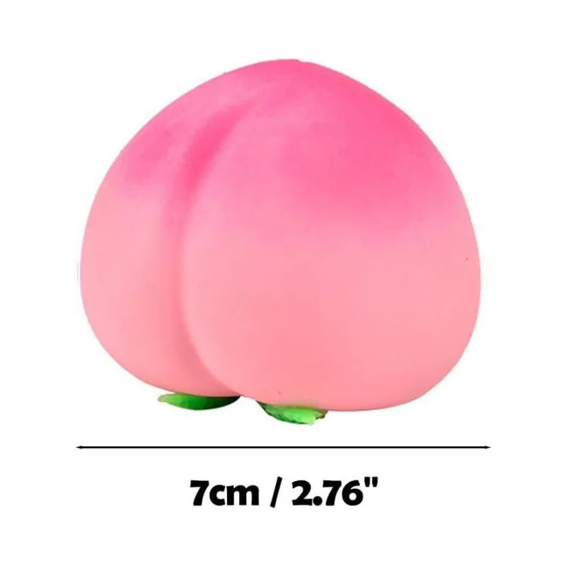 Dragon Fruit/Peach/Orange/Durian/Mango/Banana /Strawberry Squishy, Soft Squeeze Stress Relief Fidget Toy for Office Home