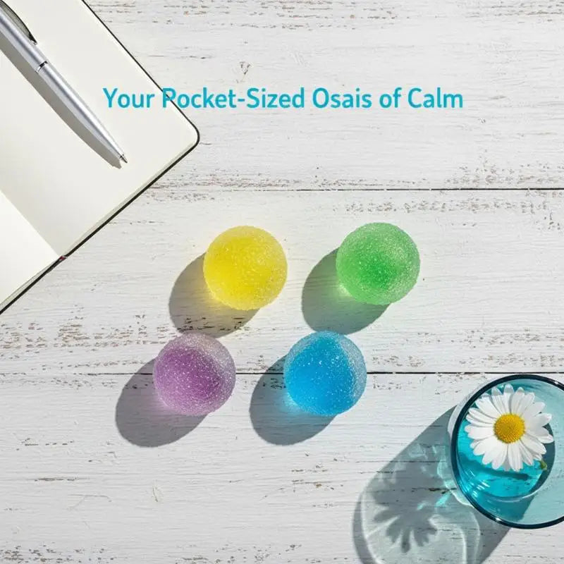 Sensory Slushie Squeeze Ball 1PC Reusable Crunchy Crackling Toy for Stress Relief Calm Fidget Play at Work Home