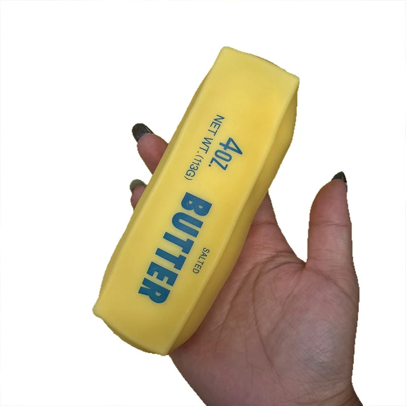 Crunchy Butter Stick Squishy Stress Ball Fidget Toy Squeeze Toy Round Blocks Filled ASMR Anti Stress Release Hand Relax Gift Toy