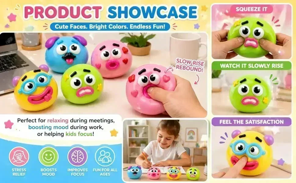 2026 NEW Smushers Squishy, Curiosities Dog Face Swap Squishy Toy, Soft Moldable Cute Slow Rise Squeeze Toy Adult Fun gifts toy