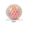 Rainbow Sensory Stress Relief Ball Squishy 3D Fidget Toys for Adults Kids Anti-Anxiety Silent Non-Toxic Toy for Office Classroom