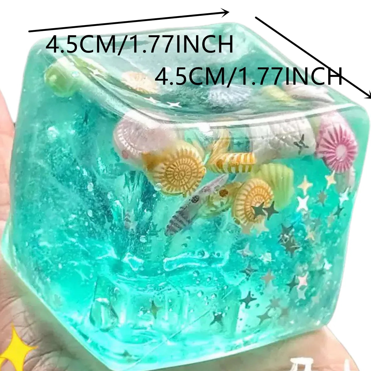 Adults Squishy Ocean Blocks Stress Balls Autism Sensory Toys Stress Anxiety Relief Fidget Toys Maltose Water Ball Gifts Bulk