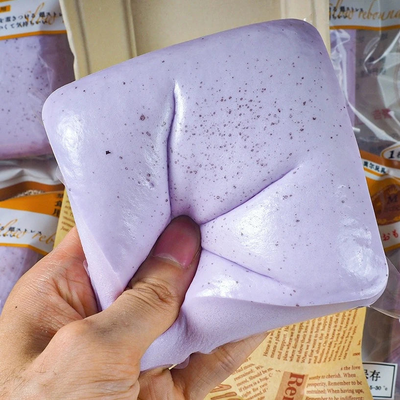 Soft Slow Rising Toast Squishy Stress Relief Fidget Toys Sticky Toast Squishy Squeeze Toys Sensory Fidget Toy for Adults Kids