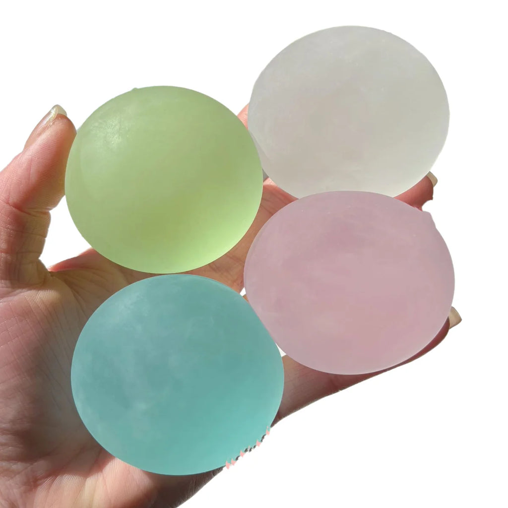 Blue Maltose Squishy Toys Anti Stress Sensory Fidgets Toy Soft Simulated Transparent Blue Maltose Slow-rebound Decompression Toy