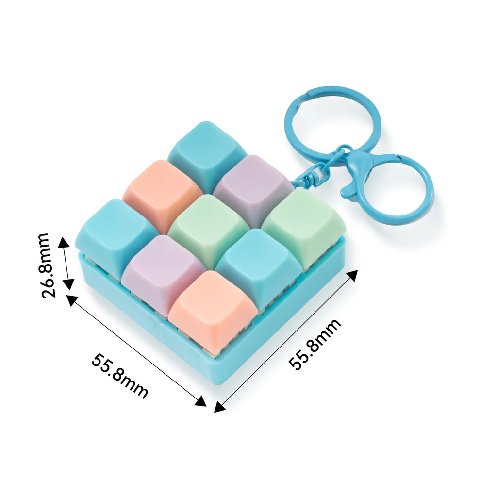 Fidget Decompression 1/9 /12Keyboard Key Toy For Adults Antistress Toys Boys Girls Anti Stress Finger Keyboard Games Keychain