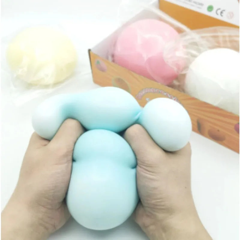 10cm Mochi Taba Squshy Extra Large Giant Fluid Cheese Ball Slow Rebound Stress Ball Adult Stress Relief Kids Festival Paty Gift