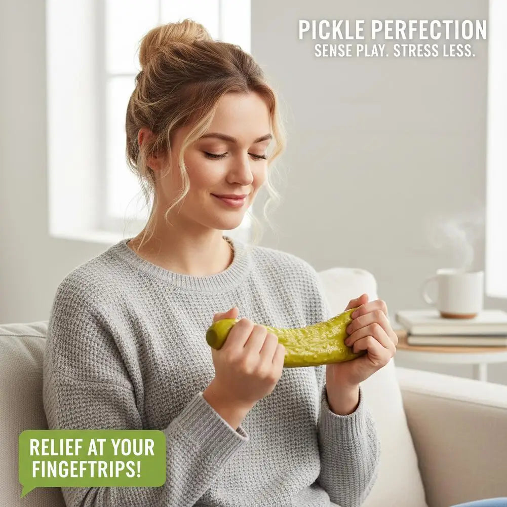 Jumbo Pickle Squishy Big Cucumber Squeeze Slow Rising Squeeze Stress Relief for Adults Jumbo Pickle Squishy Stress Relief Set